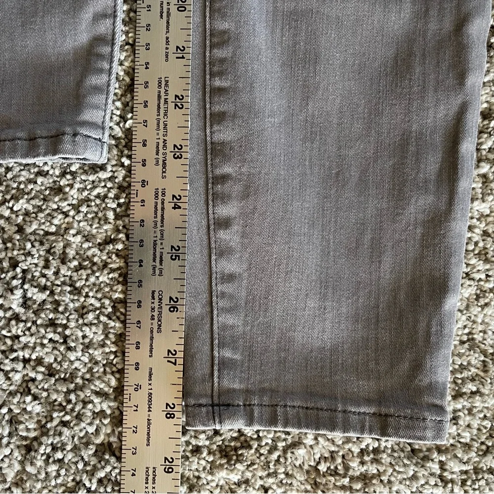 J.Crew Toothpick Skinny Gray Wash Stretch Jeans Size 29